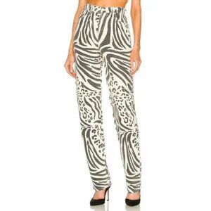 MOTHER The Curbside Heel Jeans Womens 27 Baggy Relaxed Animal Tracks Grunge Hip